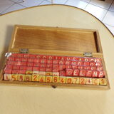 Wooden alphabet box