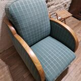 Art Deco retractable armchair