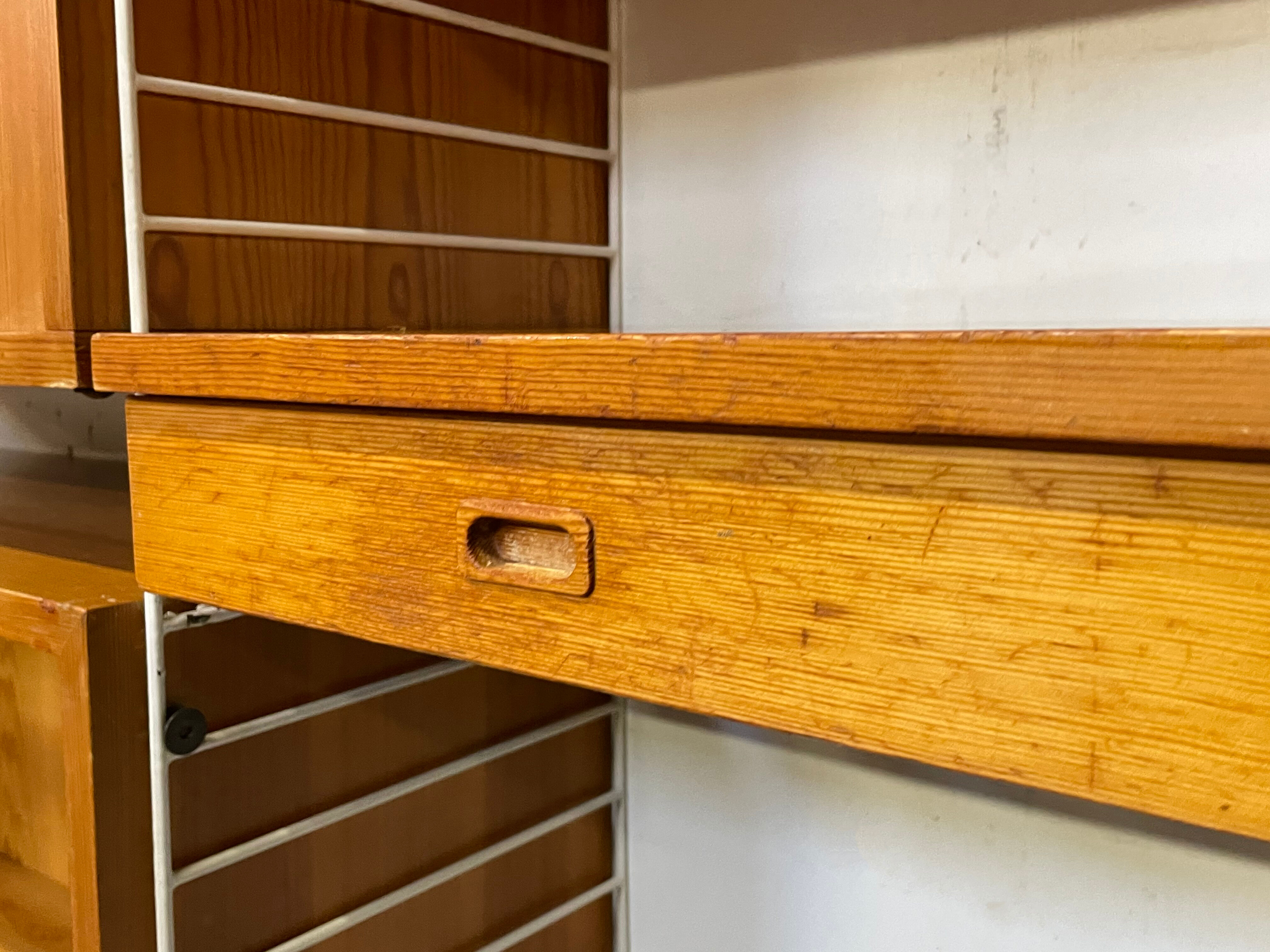 Mid Century Nisse Strinning string wall system 1960