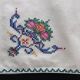12 old hand-embroidered towels