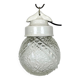 Vintage White Porcelain Pendant Light, 1970s