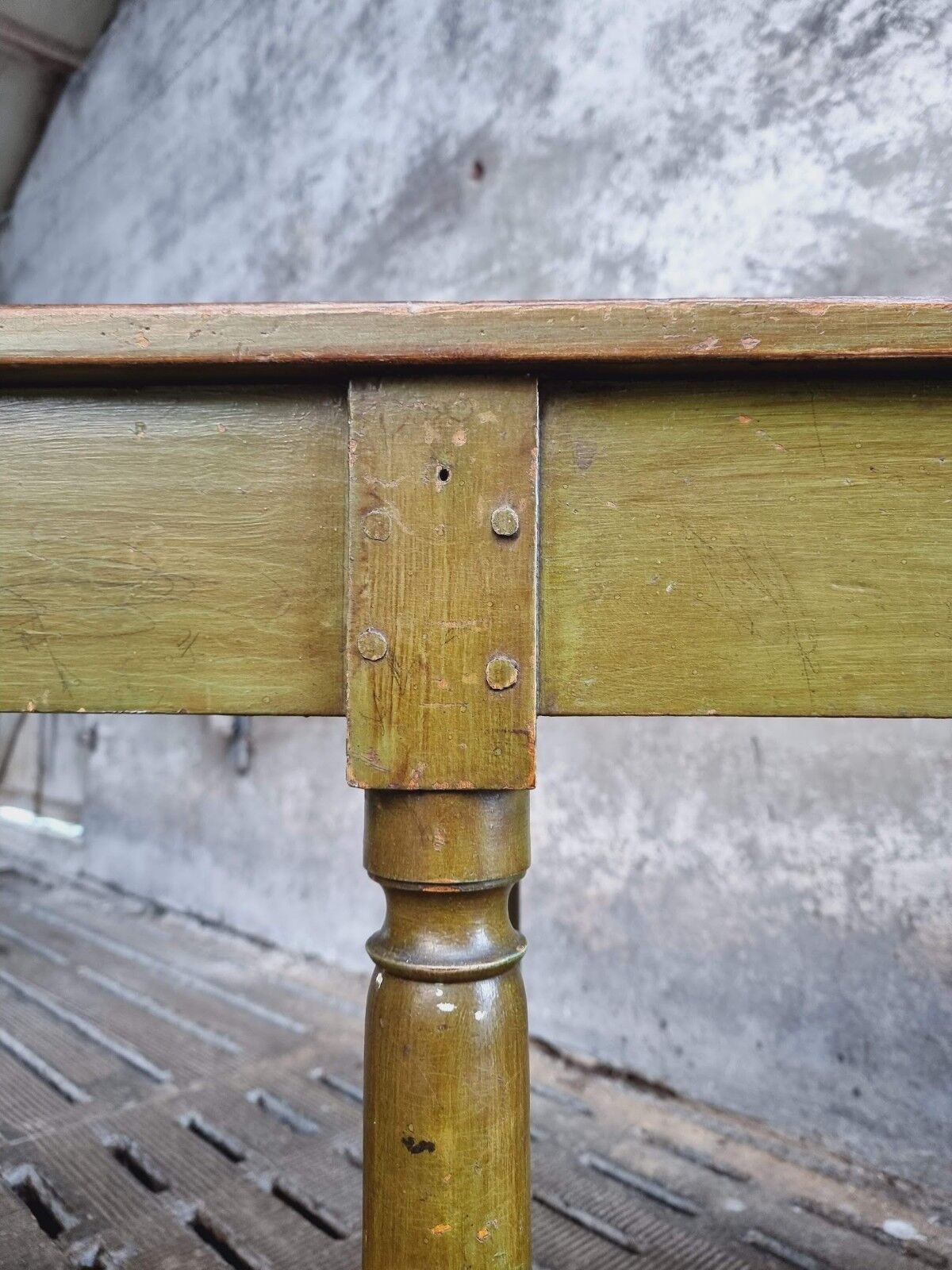 Antique counter side table wall table shop counter