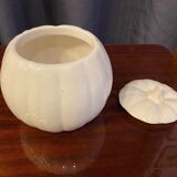 White earthenware pumpkin-shaped candy