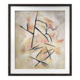 Old painting 1972 abstract creation