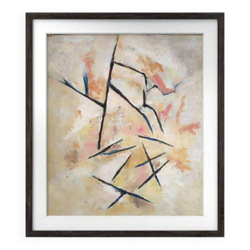 Peinture ancienne 1972 création abstraite