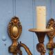 Vintage rams head French Bronze Wall Sconces wall lights C1930s Pair