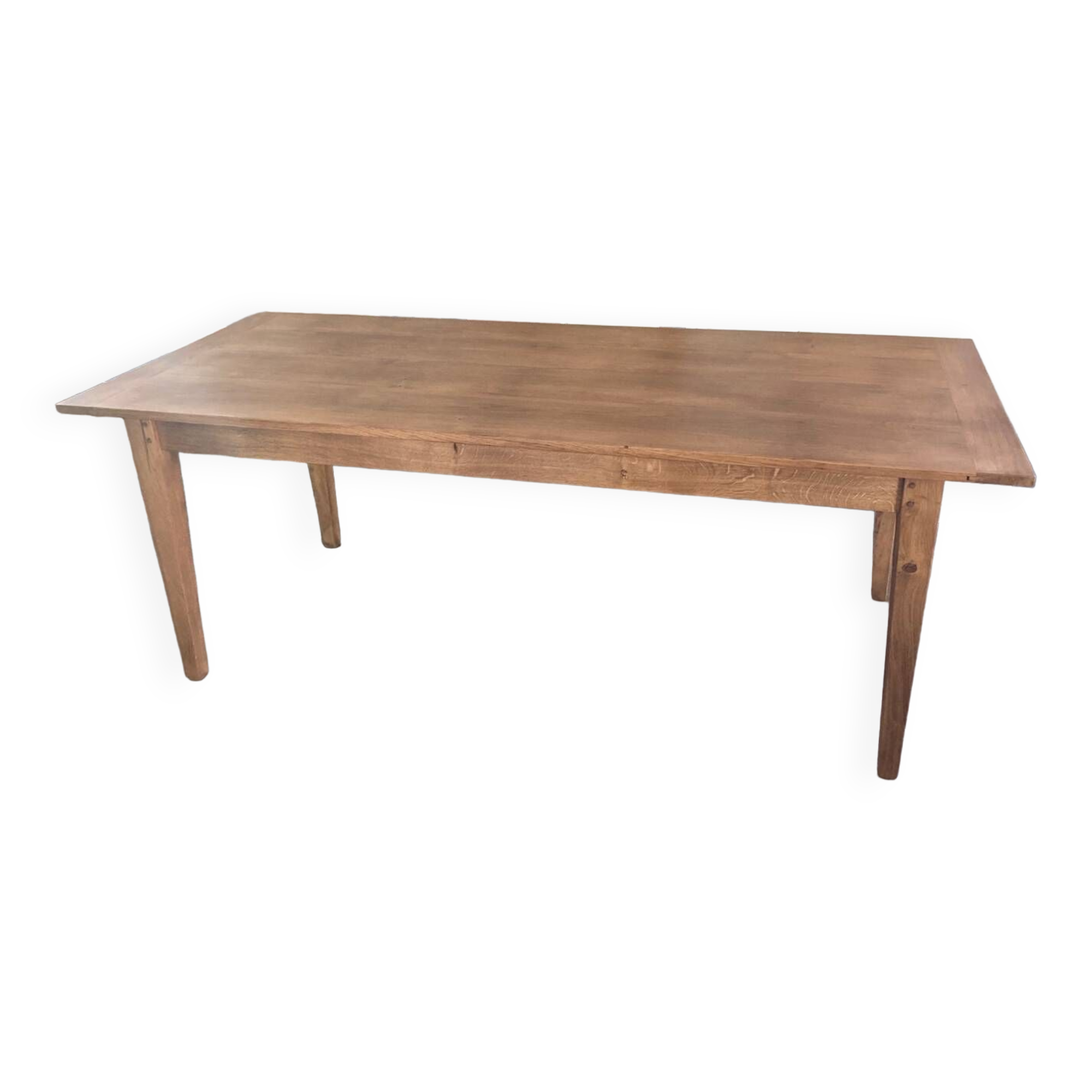 Solid oak farm table