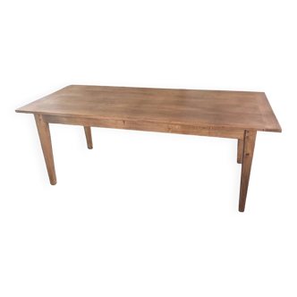 Solid oak farm table