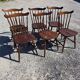 6 western beech chairs from the 1960s