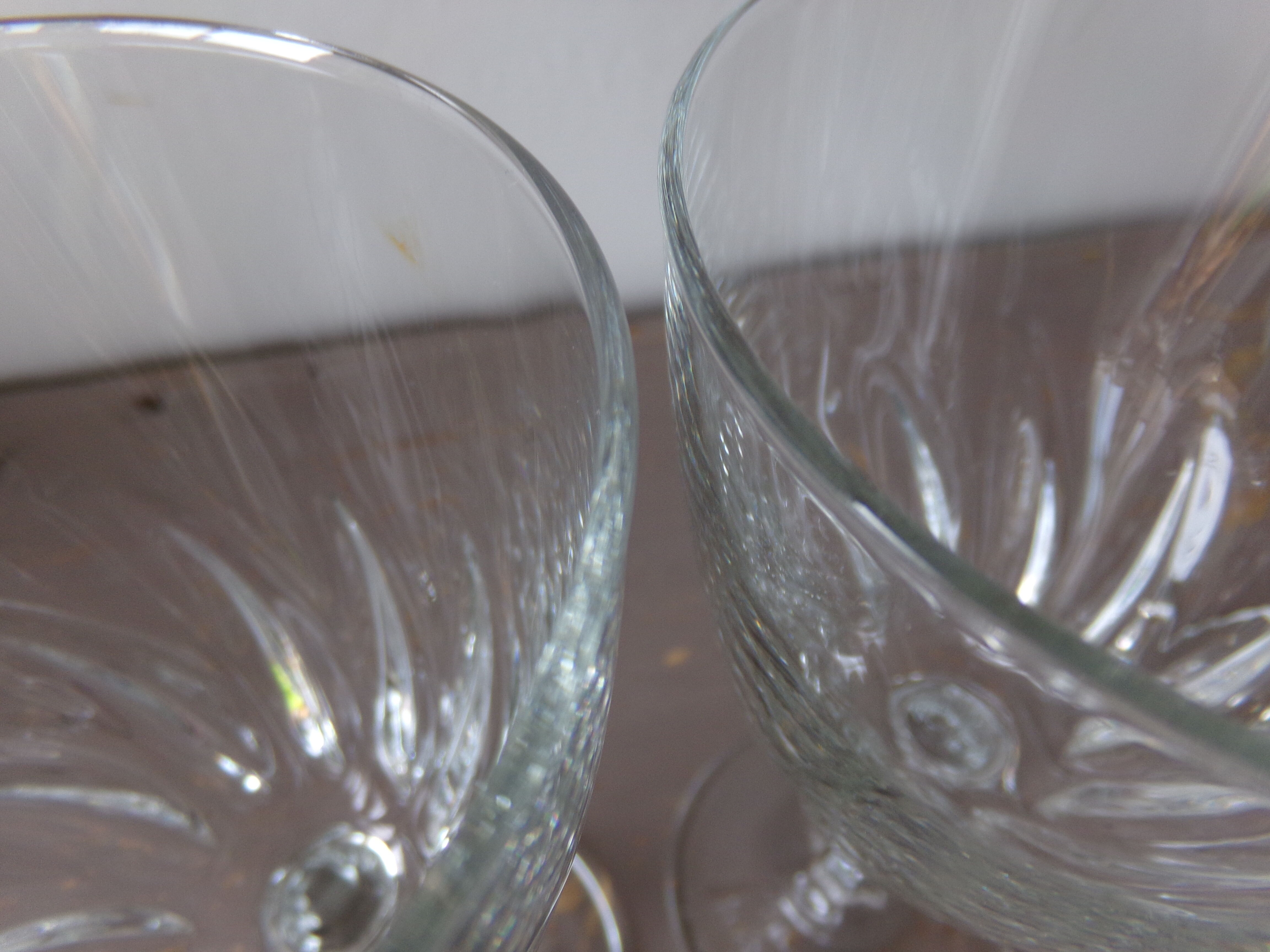 5 old walking glasses