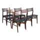 Set of 6 rosewood chairs, Denmark, 1960s