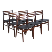 Set of 6 rosewood chairs, Denmark, 1960s