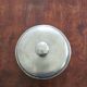 Antique round tin candy box