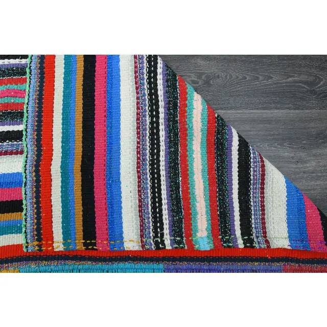Vintage Turkish Oushak Handmade Wool & Cotton Purple Rug 264x368
