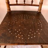 Vintage wooden and bamboo chairs