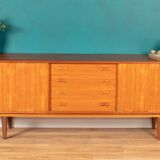 Retro Teak Danish 1960s Long Mid Century Sideboard By Clausen & Søn Denmark