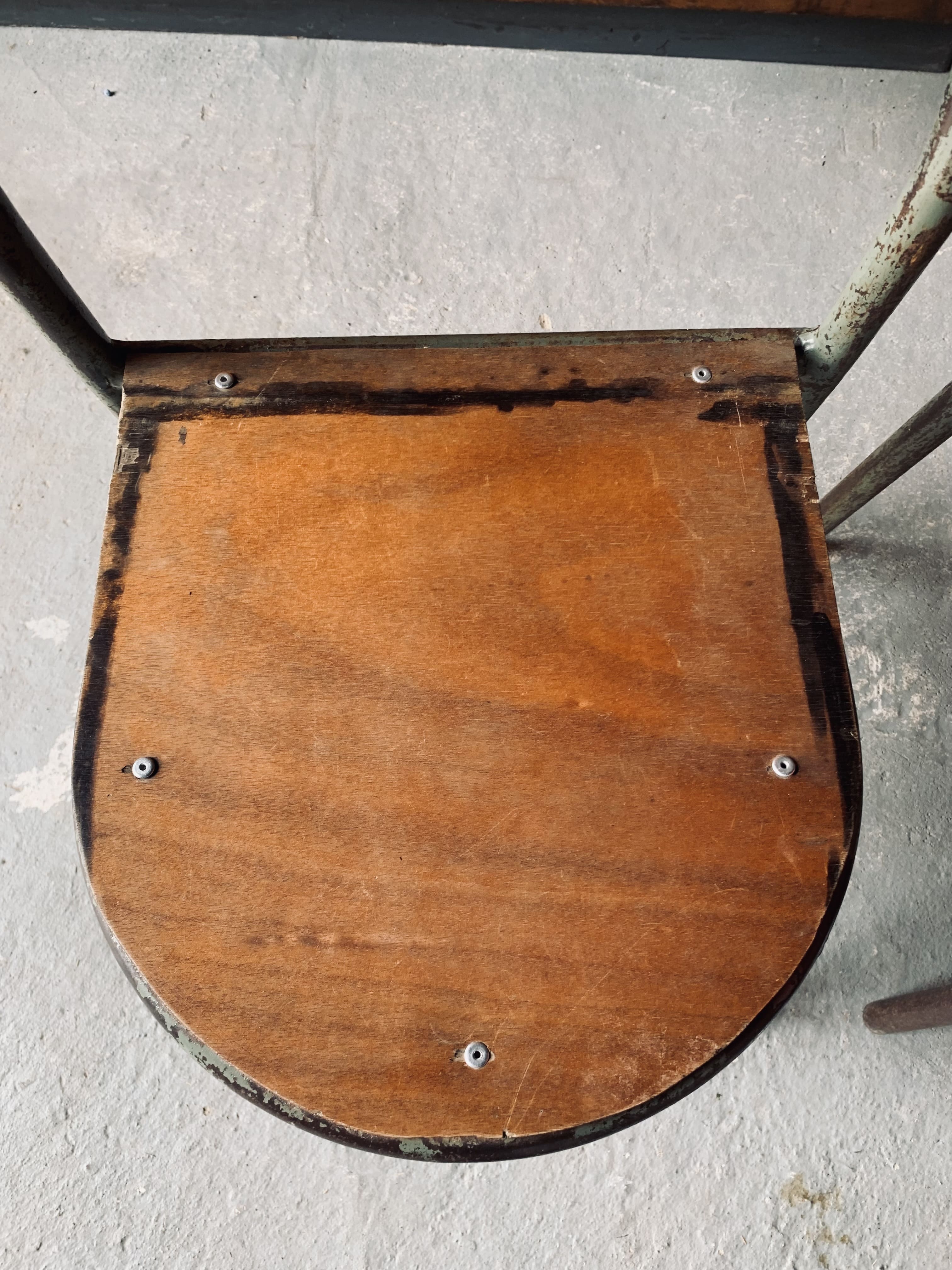 Set of 4 Mobilor chairs - 1950's - metal and wood