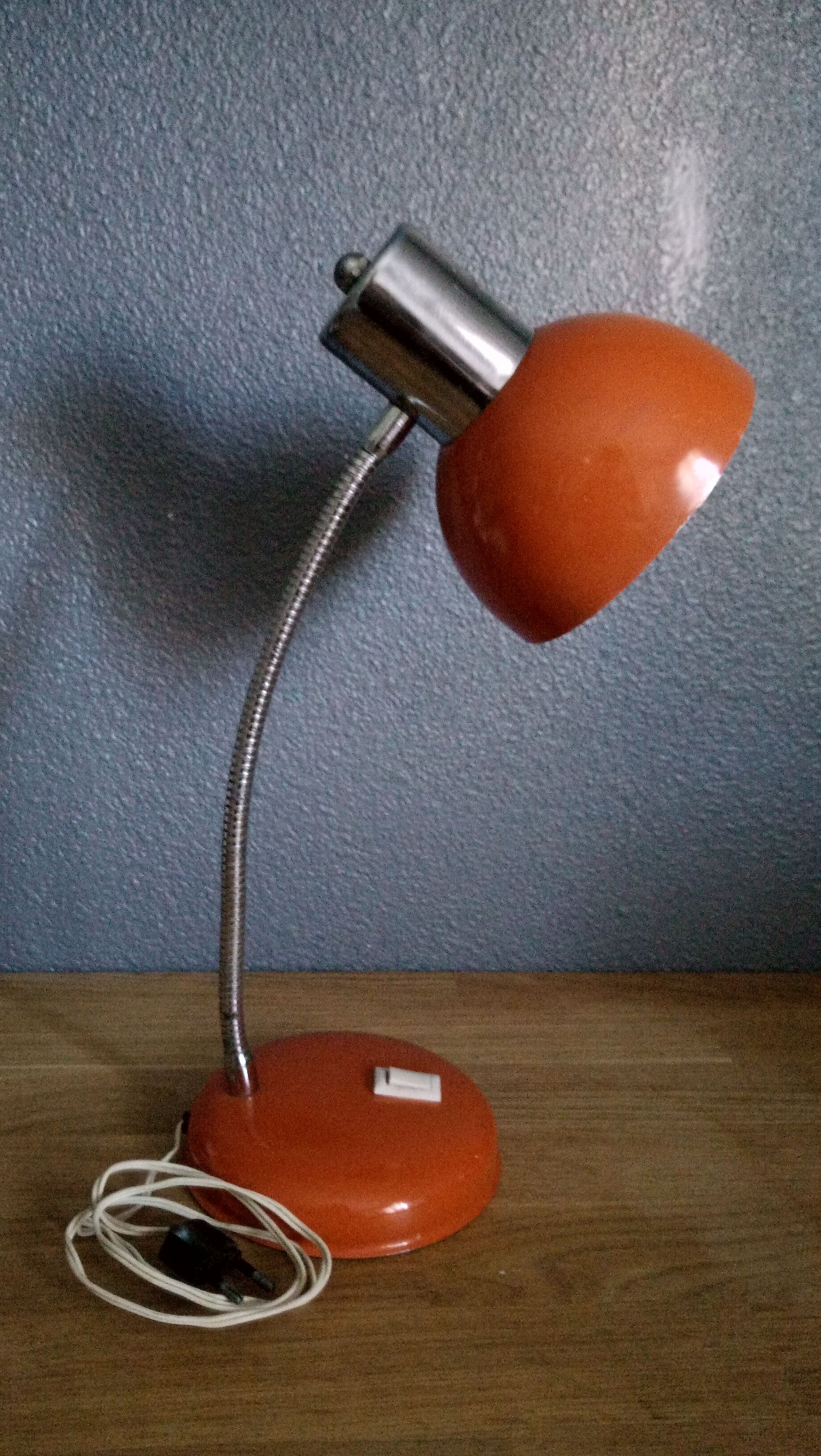 Lampe de bureau, vintage, rouge