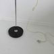 Balance floor lamp in chromed metal and black lacquered metal 60s