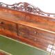 Bureau de dame ancien en acajou et cuir