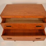 Scandinavian teak chest of drawer 60s