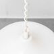 Space Age chandelier in metal and plastic, 1970s vintage modernism