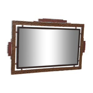 miroir fer forgé martelé