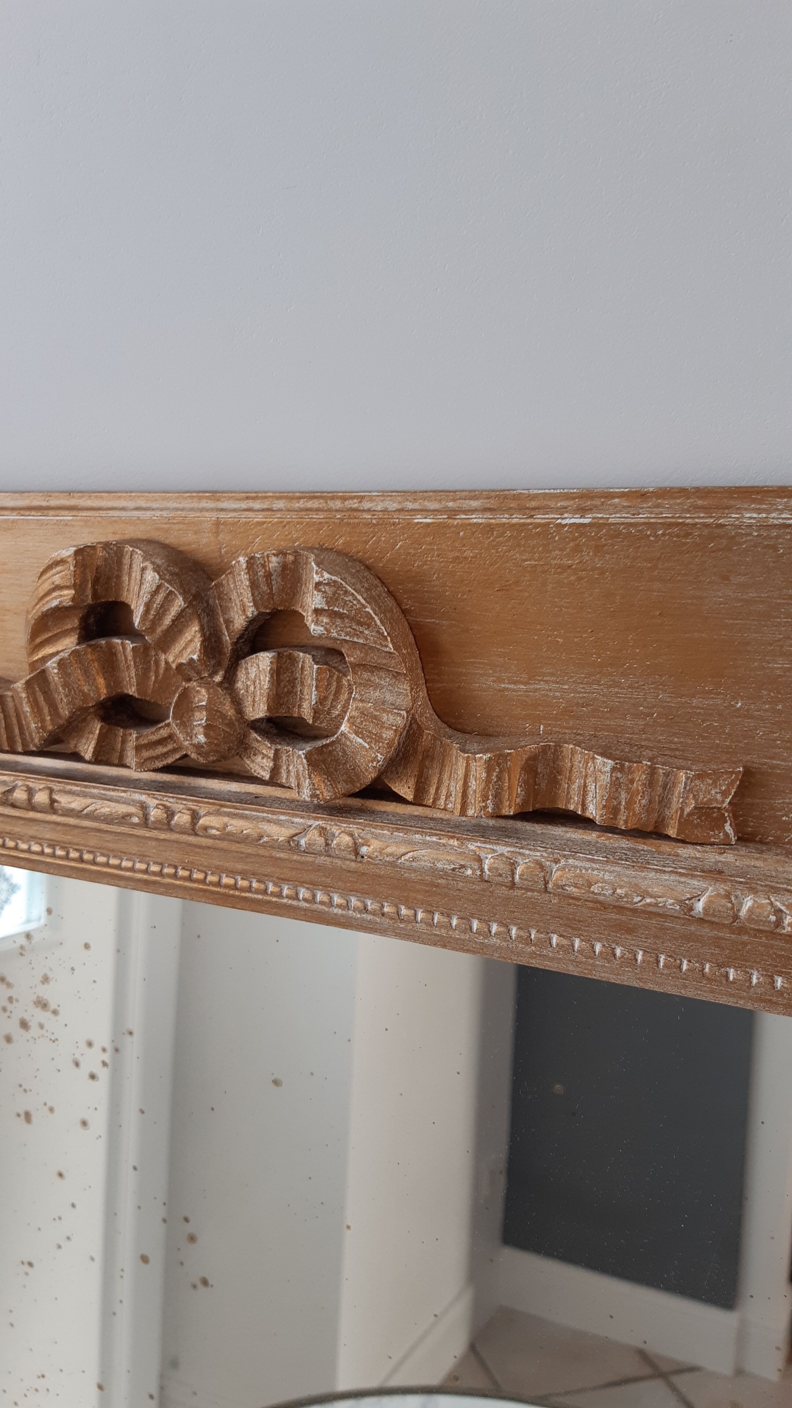 Gilded wooden mirror early twentieth century