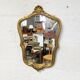 Gilded baroque mirror 50x34cm