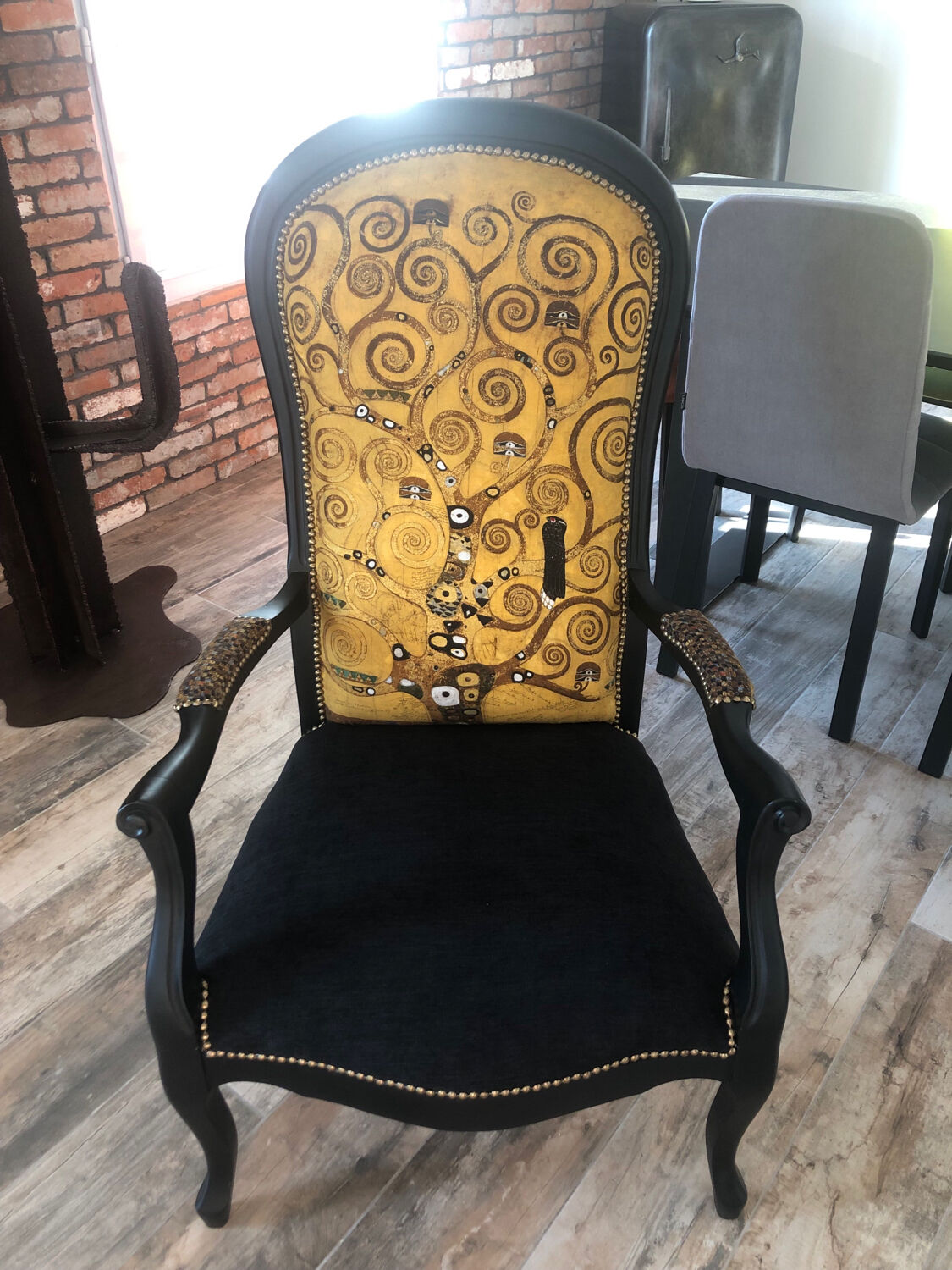 Restored Voltaire armchair