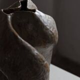 Large stoneware floor vase in ceramic by Danish artist Ole Victor, 2022.