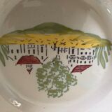 2 plates of charolles earthenware