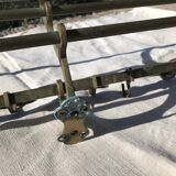 Brass coat and hat rack
