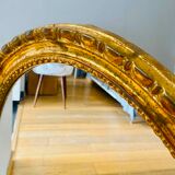 Golden oval mirror, 50s/60s