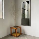 Bedside “cube” side table in pine DLG Regain