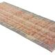 Tapis Oushak Ancien en Longueur – Couleurs Terre & Bleu, 104 x 260 cm