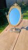 Vintage tabletop mirror in gilded brass – Napoleon III style,