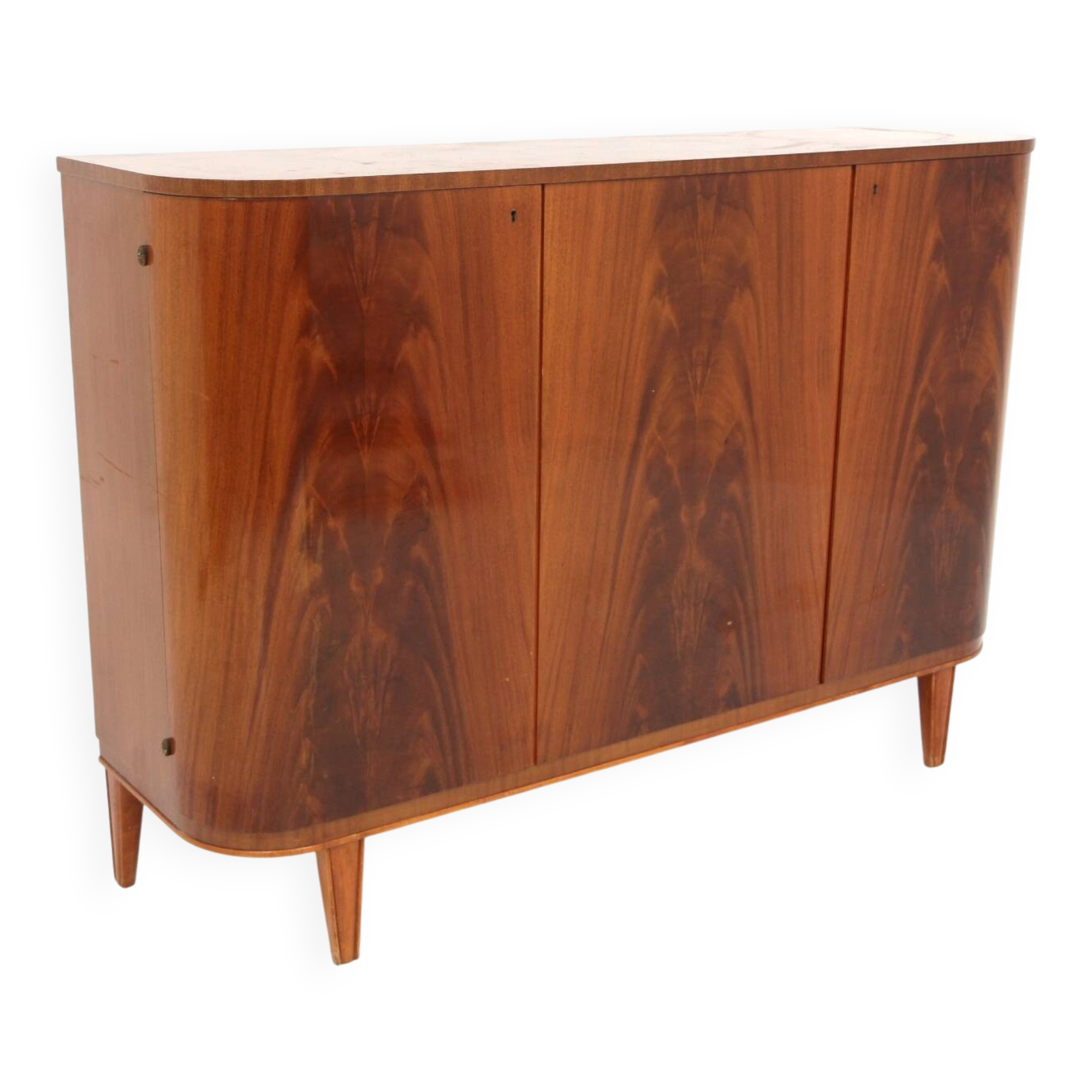 Scandinavian enfilade in mahogany, Swedish modern, Sweden, 1940.