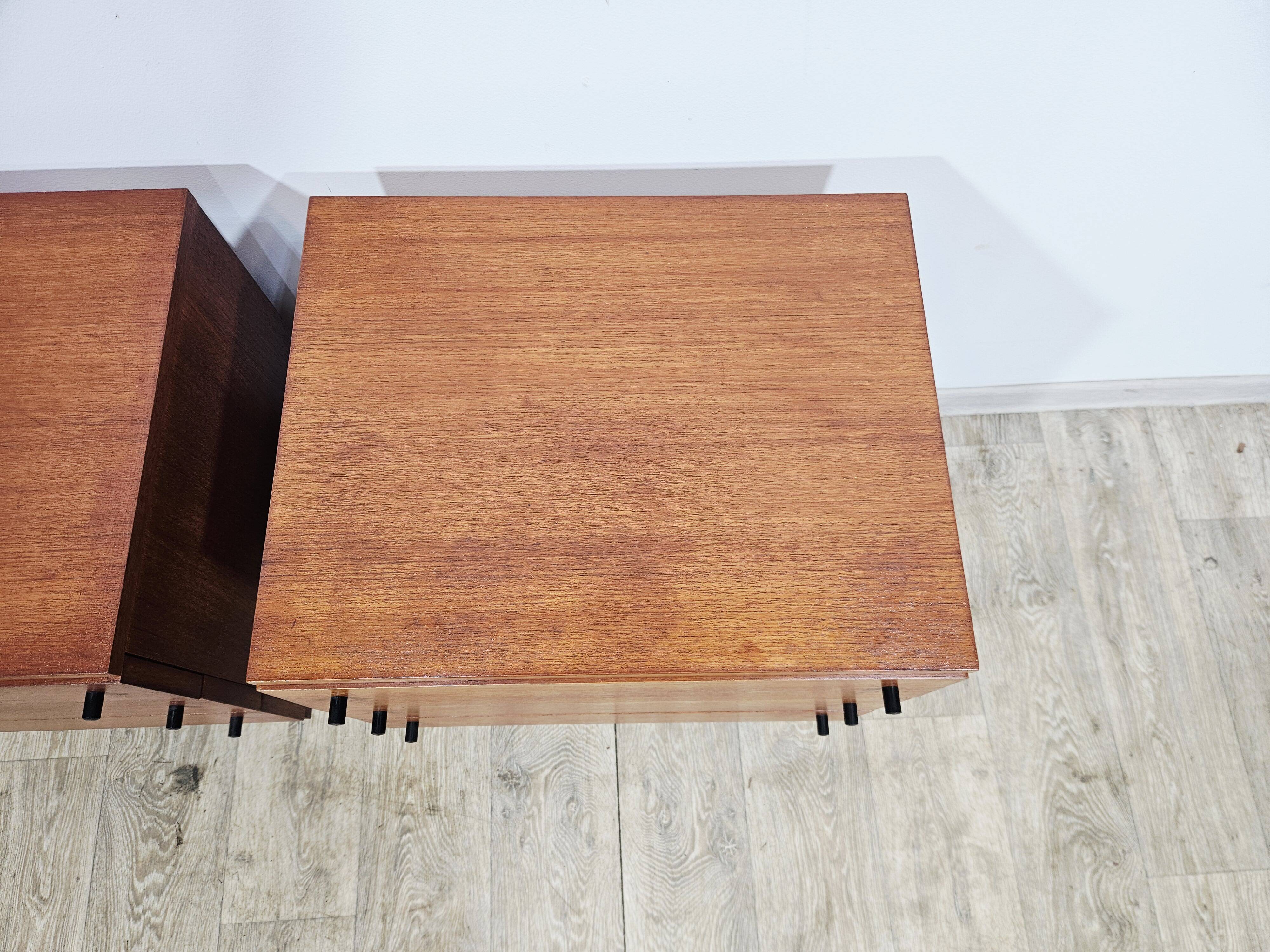 A pair of side cabinets, designed by Günter Renkel for REGO / Twen, Germany