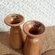 Coffee service tea chocolate stoneware village CNP France vintage