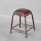 French industrial mid-century tubular stools