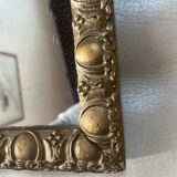 Miroir ancien en bois doré