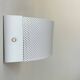 Vintage wall light, white lacquered metal, France 1980