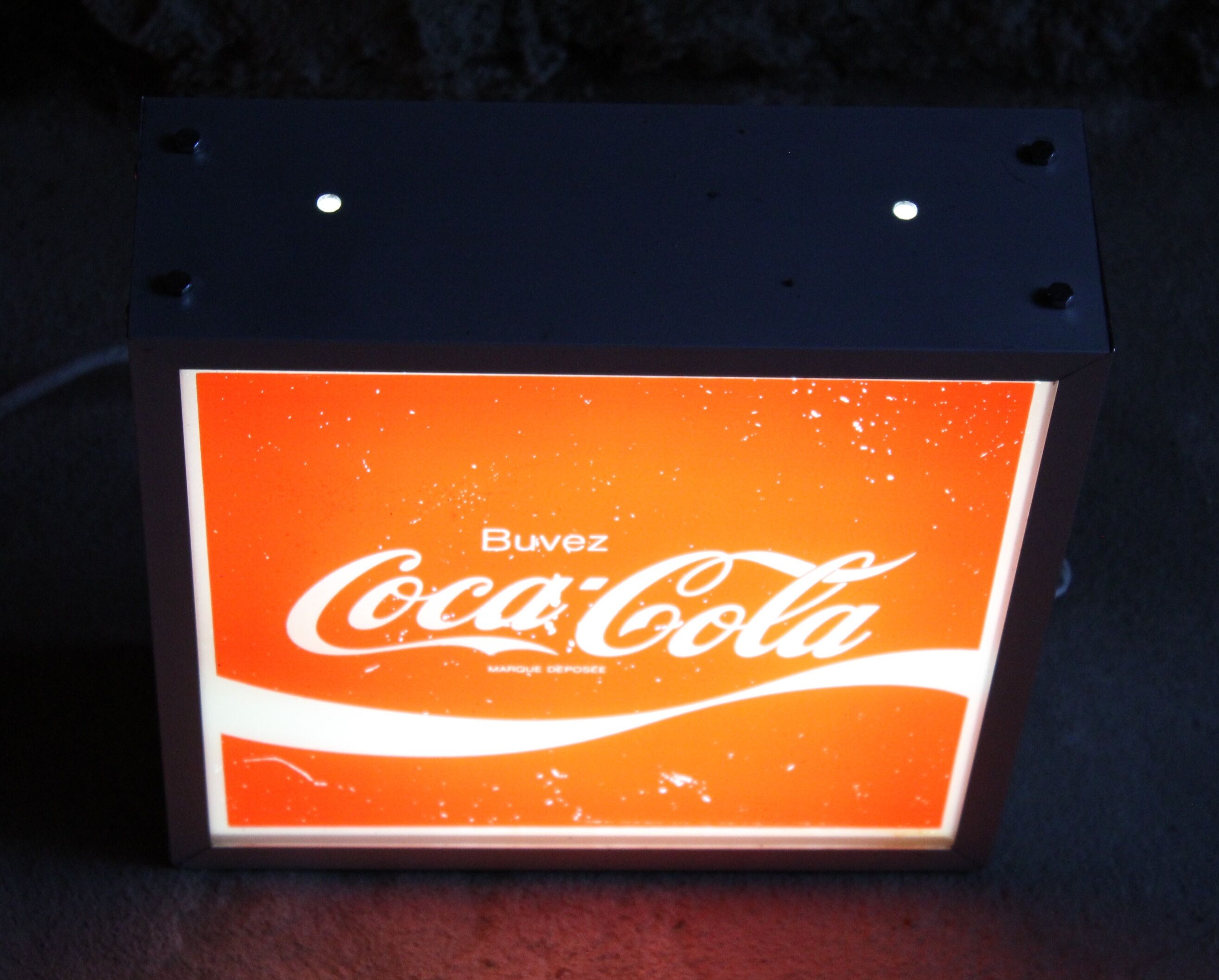 Illuminated sign Coca Cola 1970