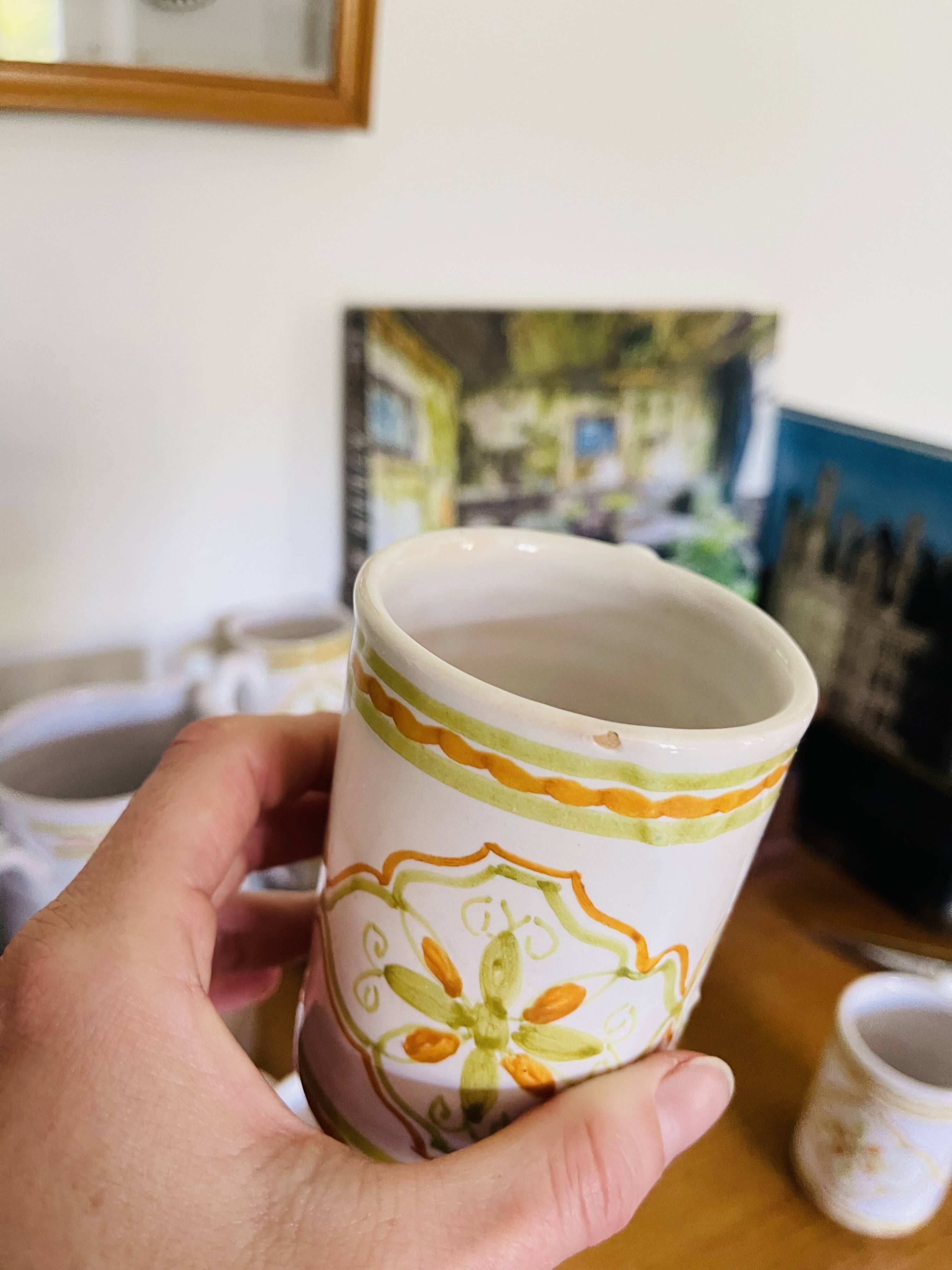 Vintage Italian ceramic orangeade service
