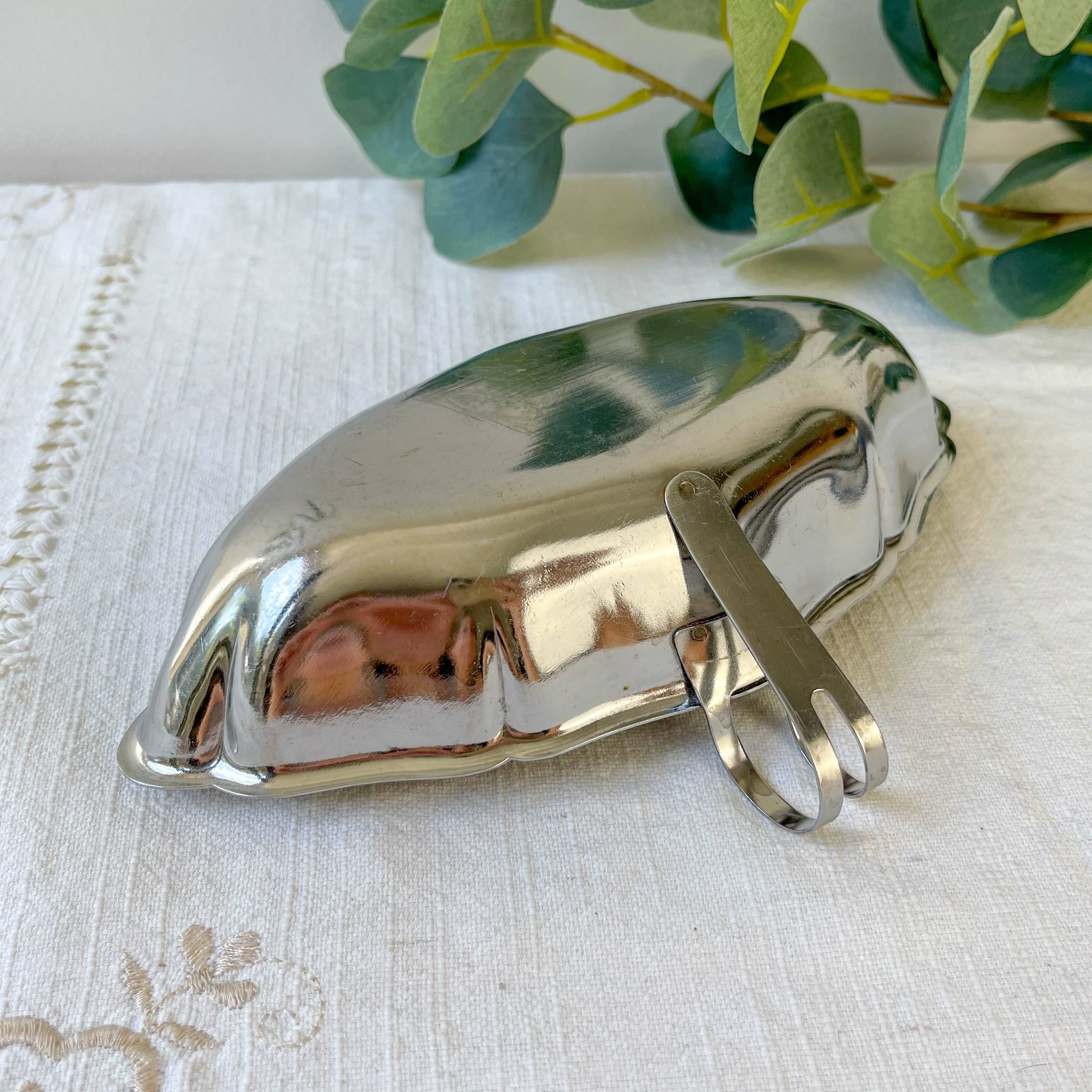 Vintage stainless steel gravy boat from the 70s