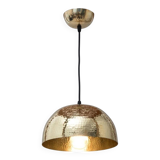 Hammered Brass Dome Pendant Light Industrial Chic Style