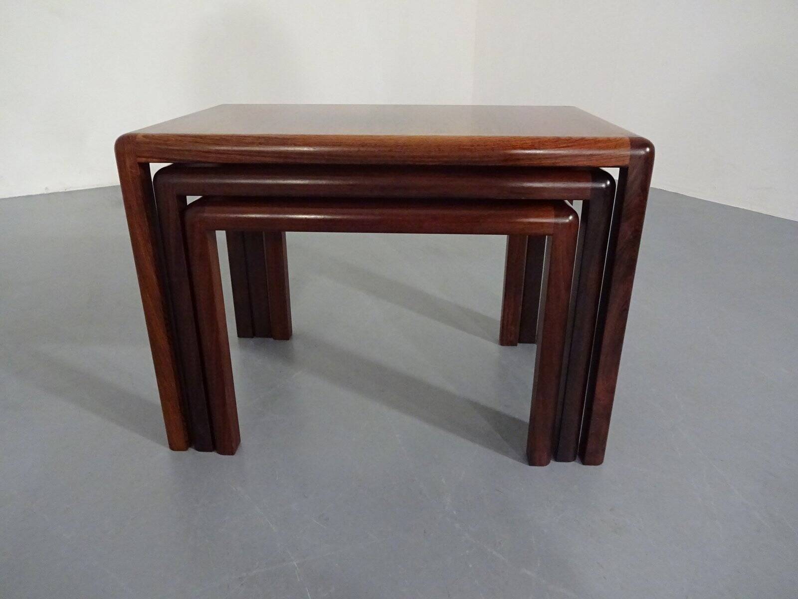 Danish Rosewood Nesting Tables, 1960s, Set of 3