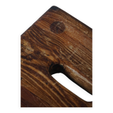 Wabi Sabi stool in solid pine, handmade by a Danish cabinetmaker, 1960s.