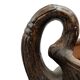 Vintage Hand-Carved Terracotta Urn - Dual Handles & Floral Motifs